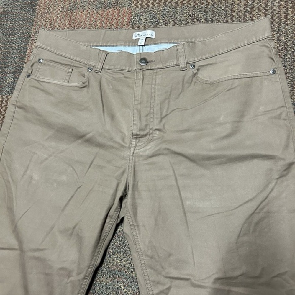 Peter Millar Pants‎ 38x28 Brown Soft Touch Twill Performance Chino Golf Casual